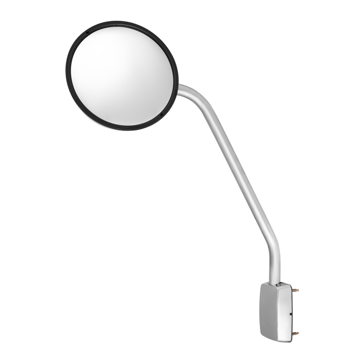 Chrome Hood Mirror Assembly With Sequential LED Turn Signal For 2013-2021 KW T680 &amp; 2012-2021 PB 578 — Driver