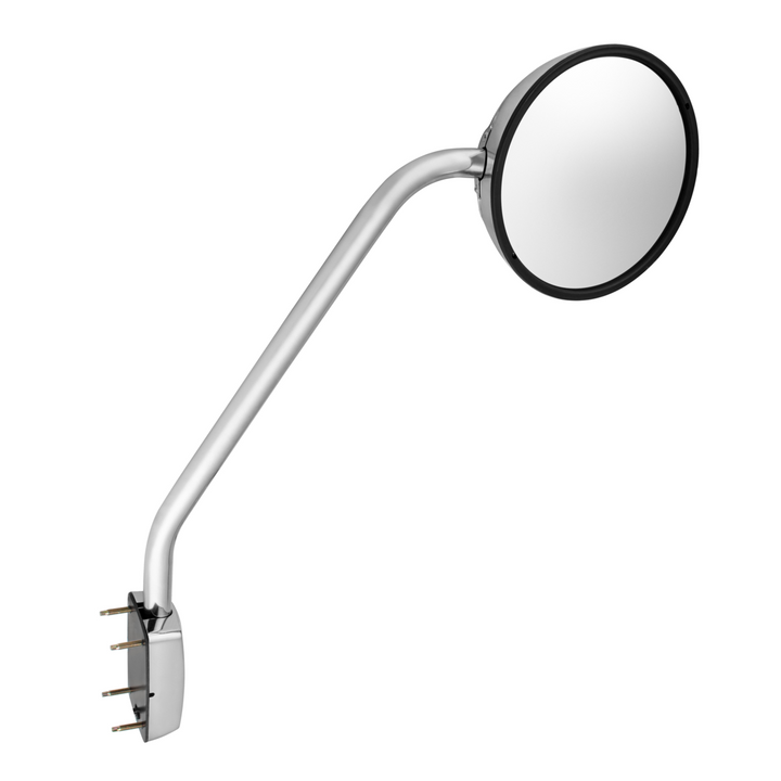Chrome Hood Mirror Assembly With Sequential LED Turn Signal For 2013-2021 KW T680 &amp; 2012-2021 PB 578 — Passenger