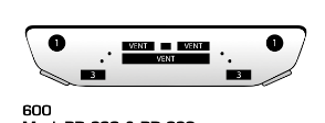 Mack RD 688/RD 690 chrome bumper — fitment diagram