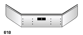 Chrome Bumper for Mack Granite CT713 (2007 &amp; newer) — 10-Gauge, Made in USA
