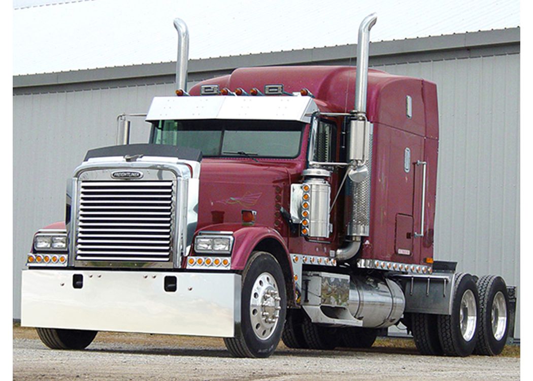 304 Stainless Steel Premium Bumper w/ Tow Hole - Freightliner Classic (2004-2007) (304)