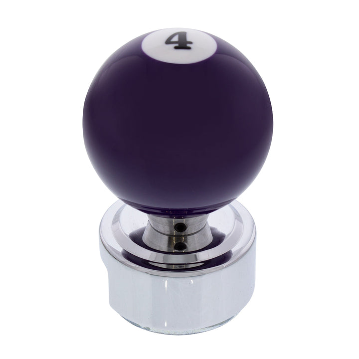 Number 4 Pool Ball Gearshift Knob For 13/15/18 Speed Eaton Style Shifters