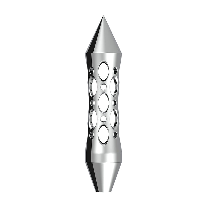 Daytona Style Spike Grip Handle With Beer Tap Adapter - Chrome