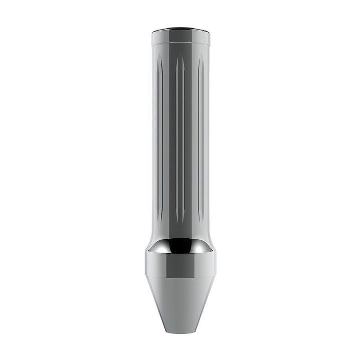 Dallas Style Grooved Grip Handle With Beer Tap Adapter - Chrome