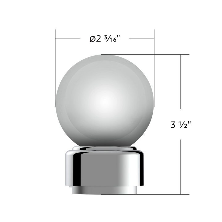 Thread-On Bristol Style Gearshift Knob with 9/10 Speed Adapter