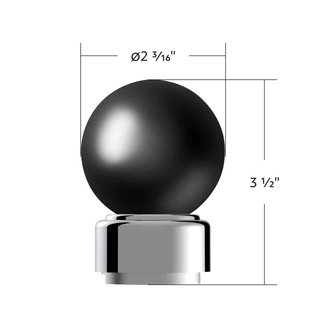 Thread-On Bristol Style Gearshift Knob with 9/10 Speed Adapter