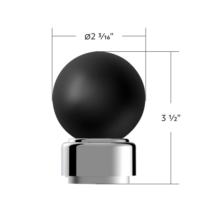 Thread-On Bristol Style Gearshift Knob with 9/10 Speed Adapter