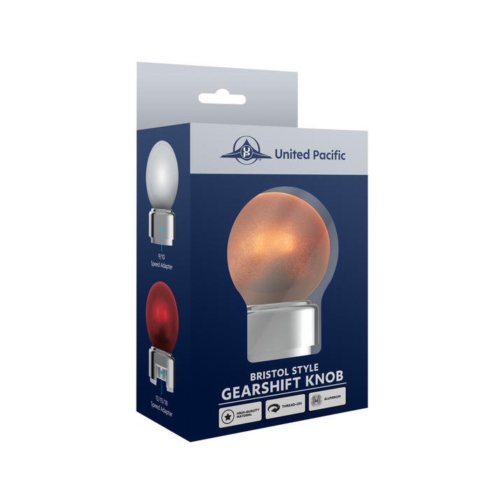 Thread-On Bristol Style Gearshift Knob with 9/10 Speed Adapter
