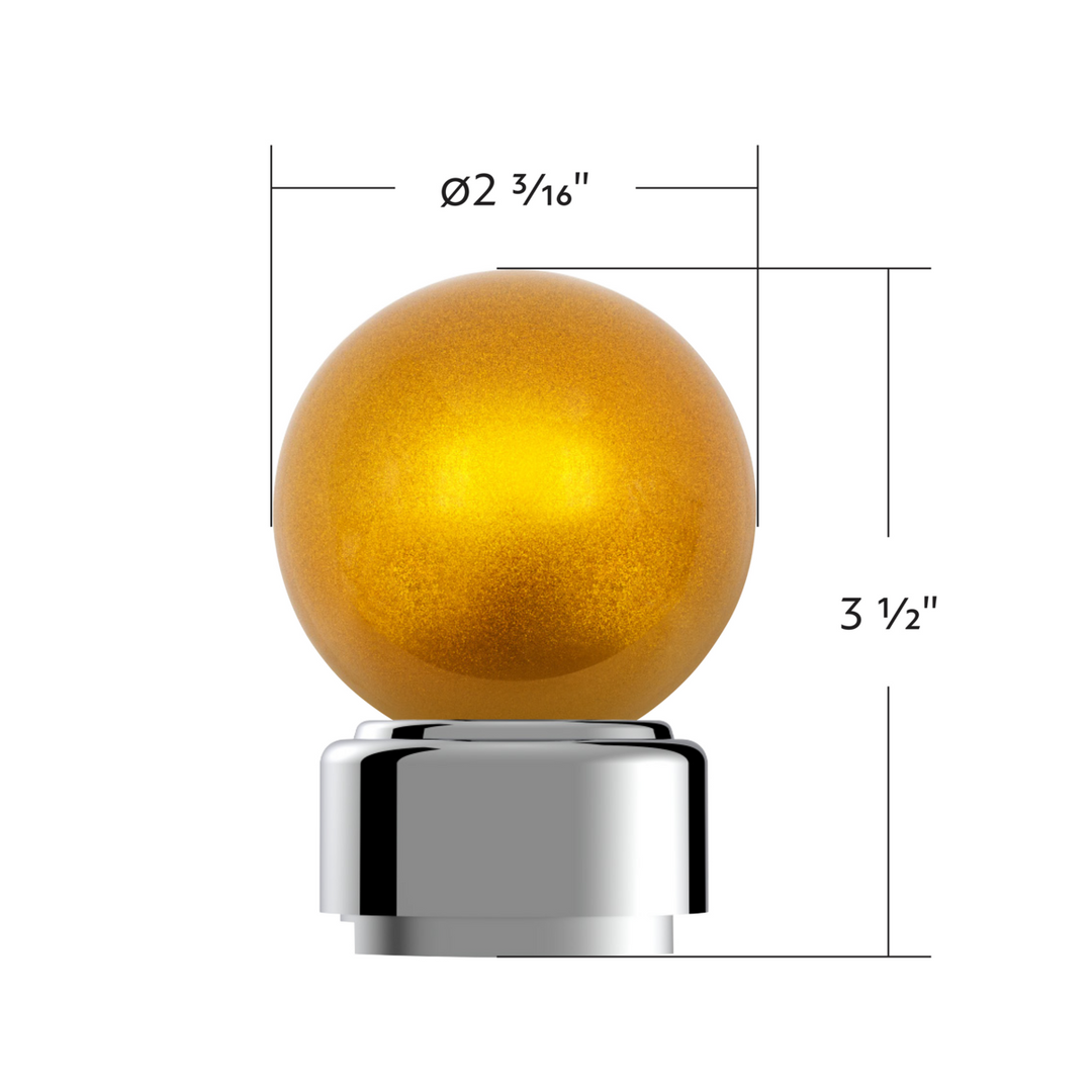 Thread-On Bristol Style Gearshift Knob with 9/10 Speed Adapter