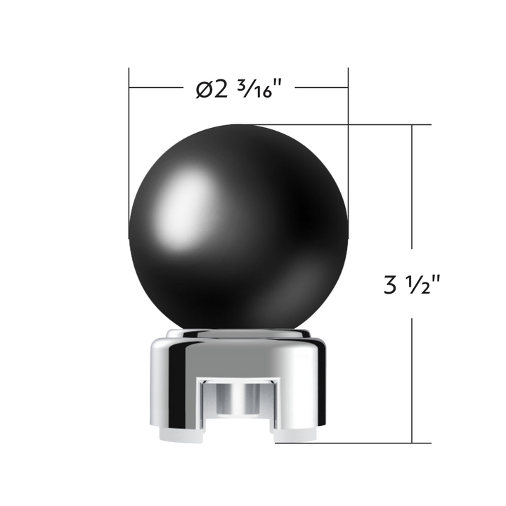 Thread-On Bristol Style Gearshift Knob with 13/15/18 Speed Adapter