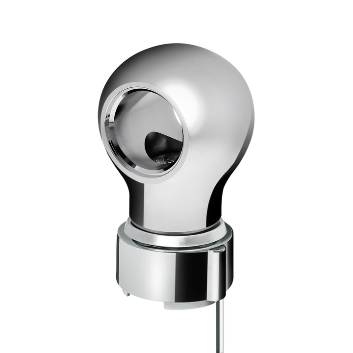 Thread-On Chrome Charlotte Style Gearshift Knob With LED 9/10 Speed Adapter - White LED