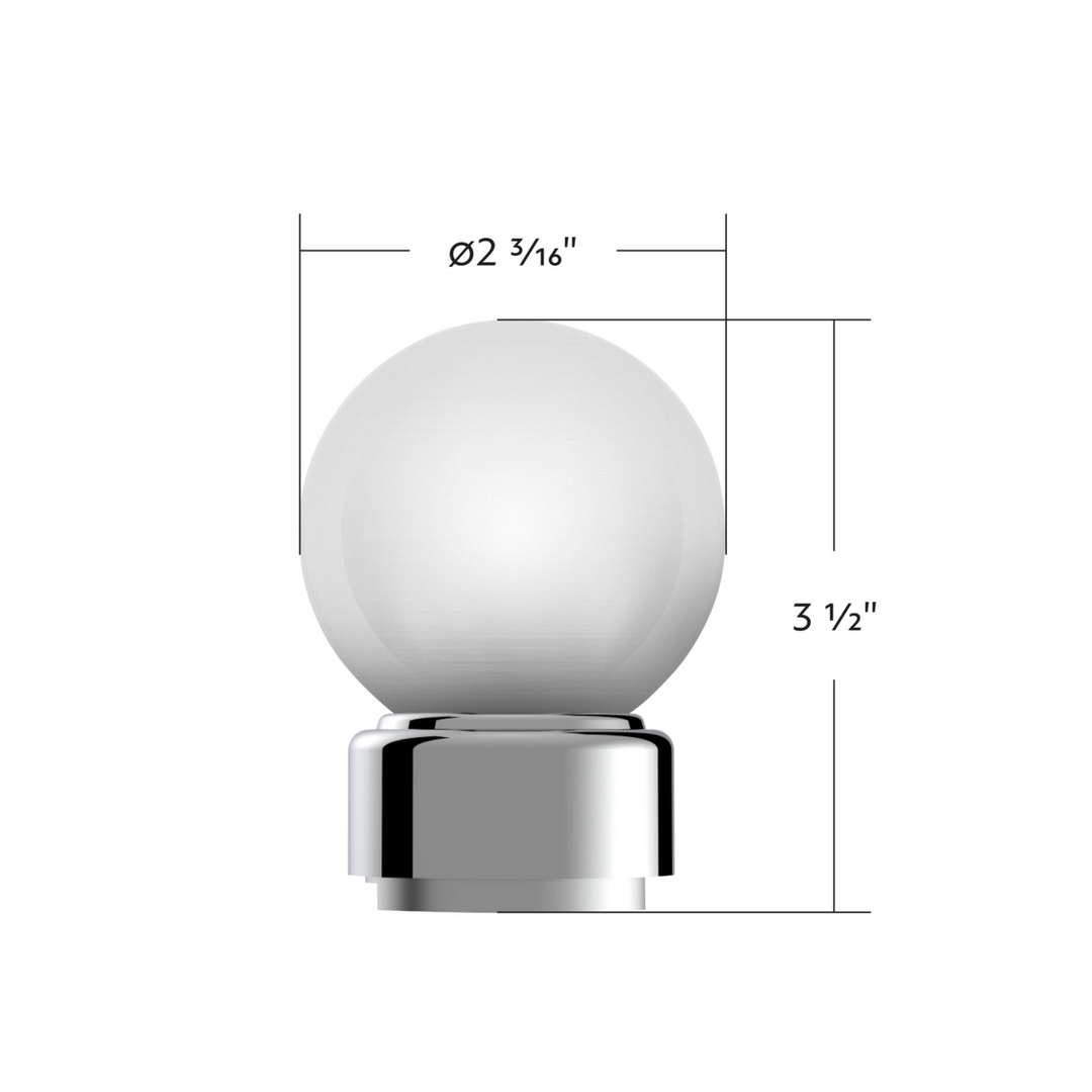 Thread-On Bristol Style Gearshift Knob with 9/10 Speed Adapter