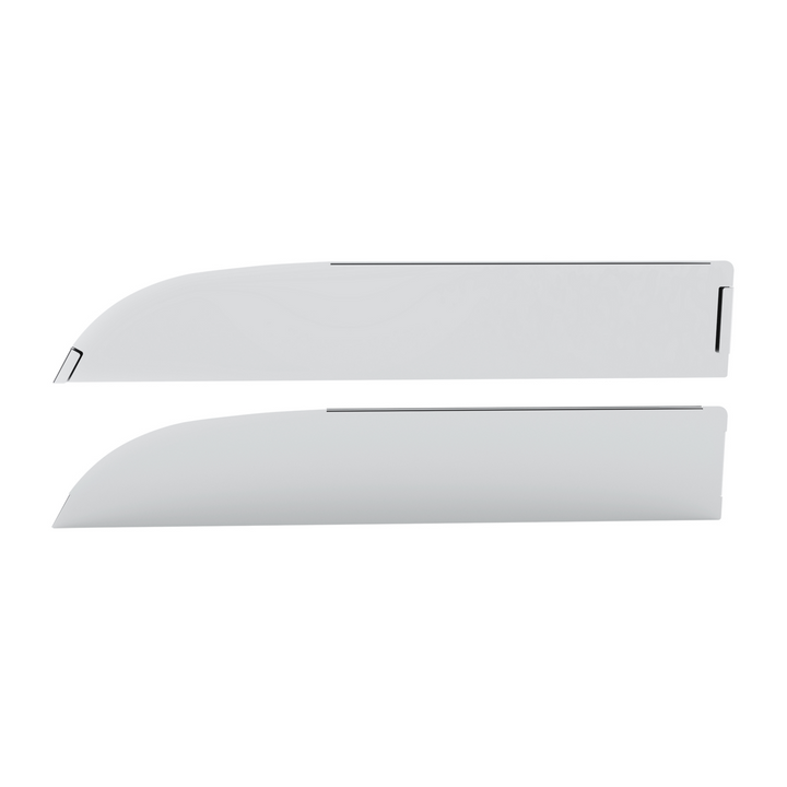 430 Stainless Steel 6" Chop Top Window Trim For 2012-2017 Peterbilt 567 &amp; 579 (Pair)