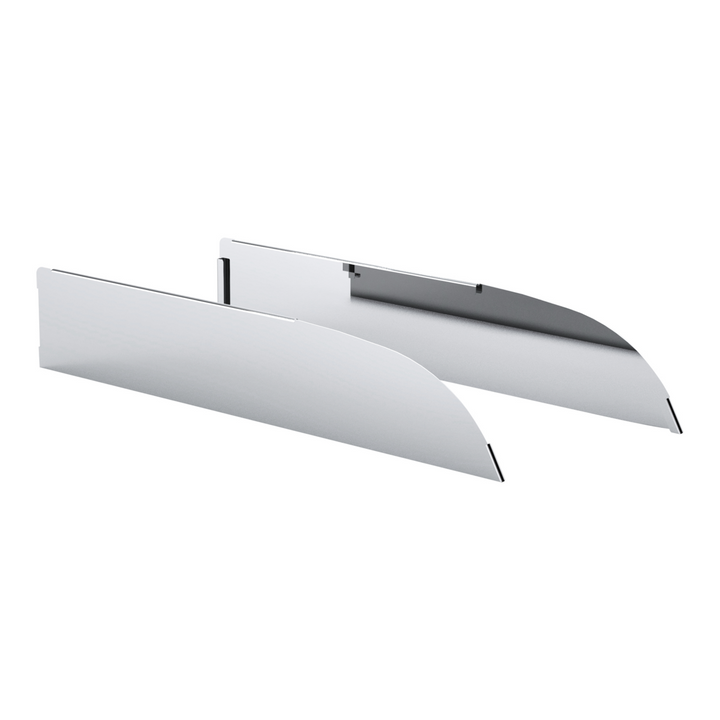 430 Stainless Steel 6" Chop Top Window Trim For 2012-2017 Peterbilt 567 &amp; 579 (Pair)