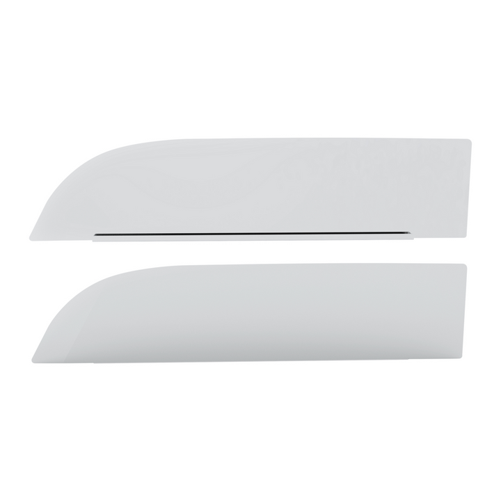 430 Stainless Steel 8" Chop Top Window Trim For 2012-2026 Peterbilt 567 &amp; 579 (Pair)