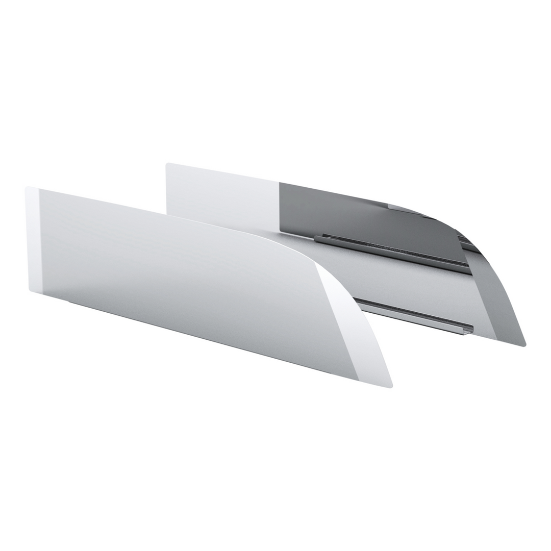 430 Stainless Steel 8" Chop Top Window Trim For 2012-2026 Peterbilt 567 &amp; 579 (Pair)