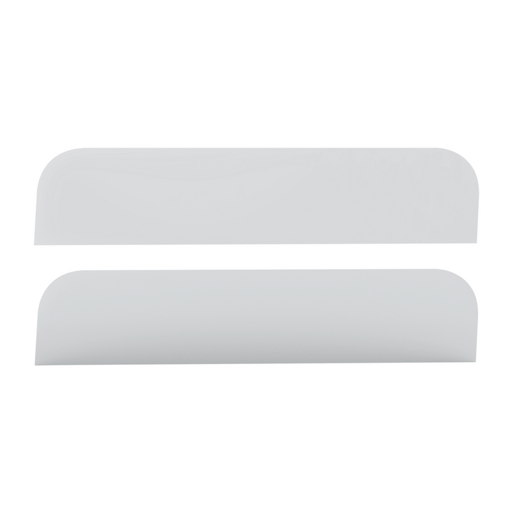 430 Stainless Steel 6.5" Chop Top Window Trim For Peterbilt 379, 388, 389 Sleeper (Pair)