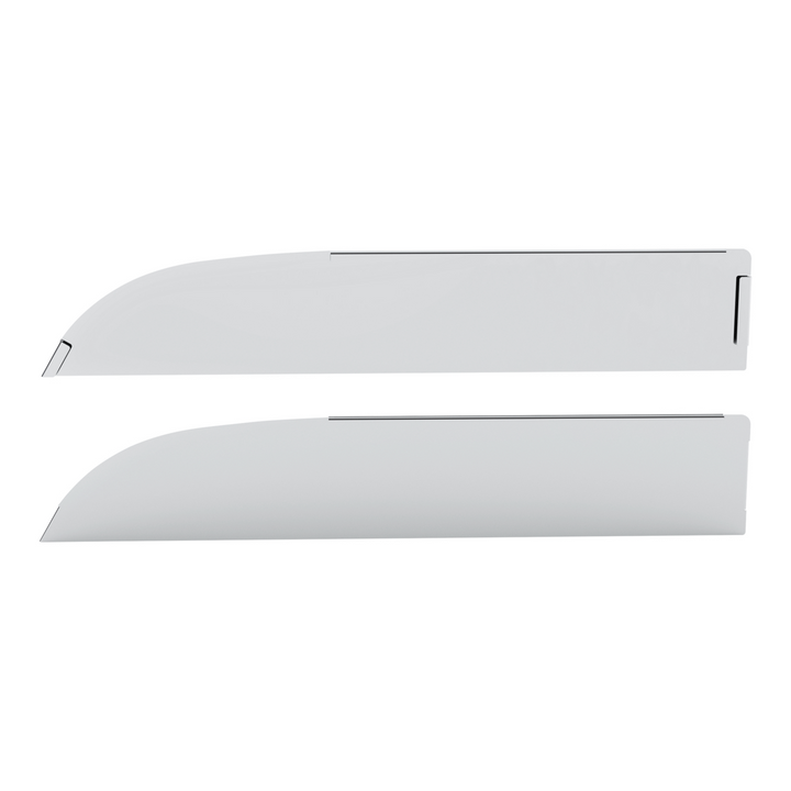 430 Stainless Steel 6" Chop Top Window Trim For 2012-2017 Kenowrth T680 &amp; T880 (Pair)