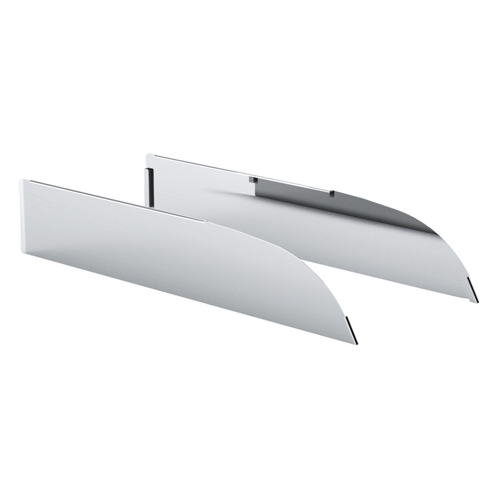 430 Stainless Steel 6" Chop Top Window Trim For 2012-2017 Kenowrth T680 &amp; T880 (Pair)