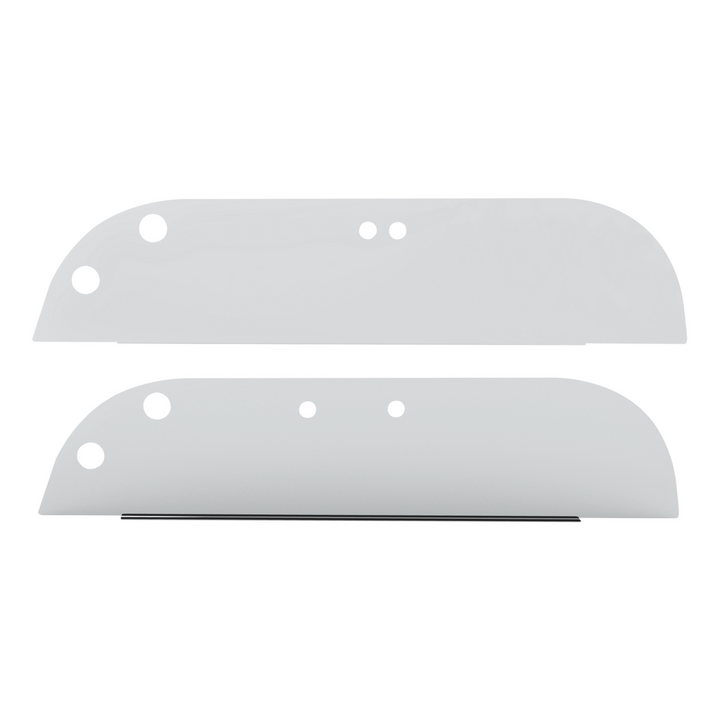 430 Stainless Steel 5" Chop Top Window Trim For 1999+ International 9200, 9400, 9900 (Pair)
