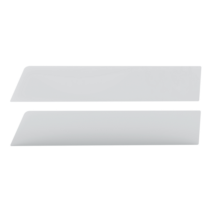 430 Stainless Steel 6" Chop Top Window Trim For 2006-2016 International Prostar With Sealed Vent Window (Pair)