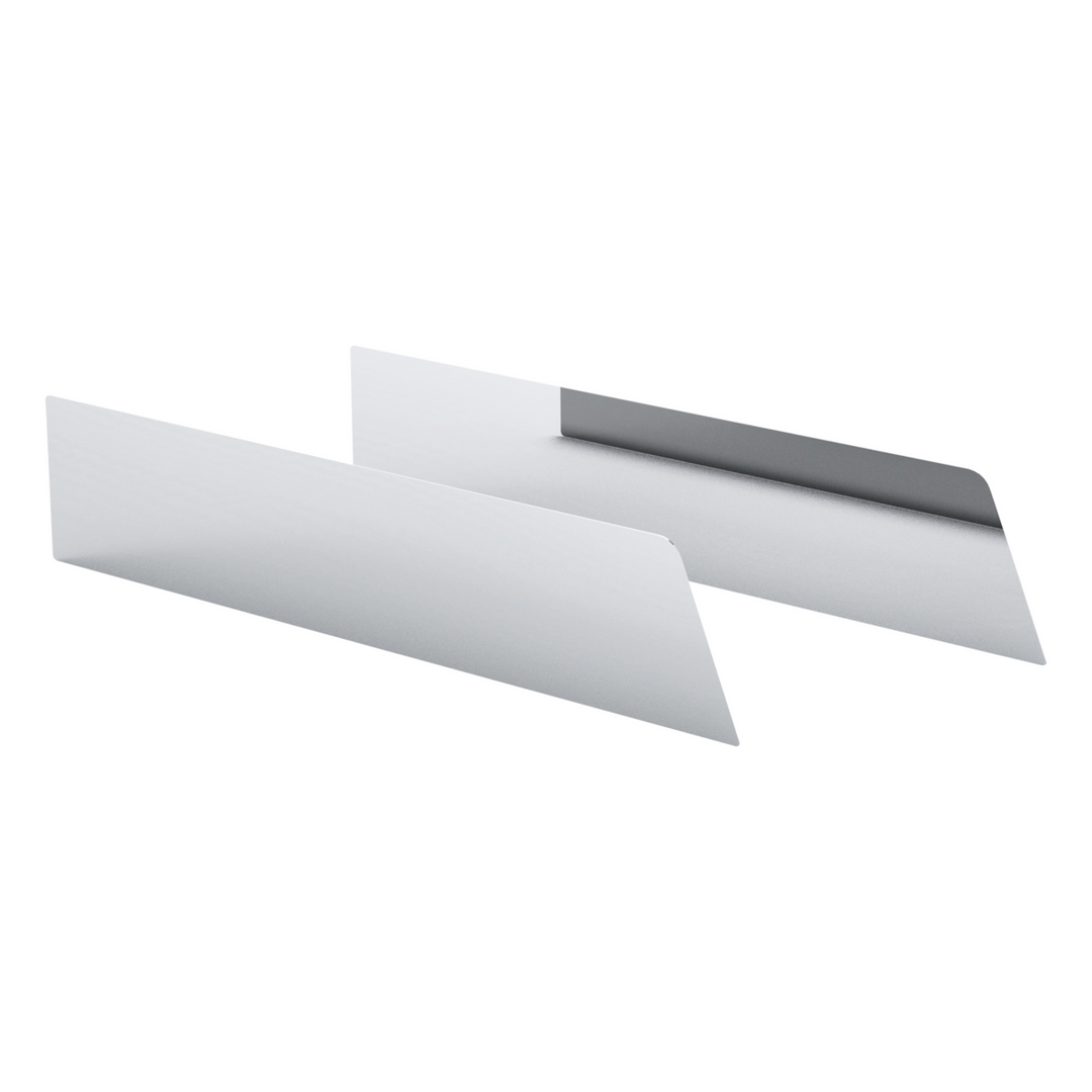 430 Stainless Steel 6" Chop Top Window Trim For 2006-2016 International Prostar With Sealed Vent Window (Pair)
