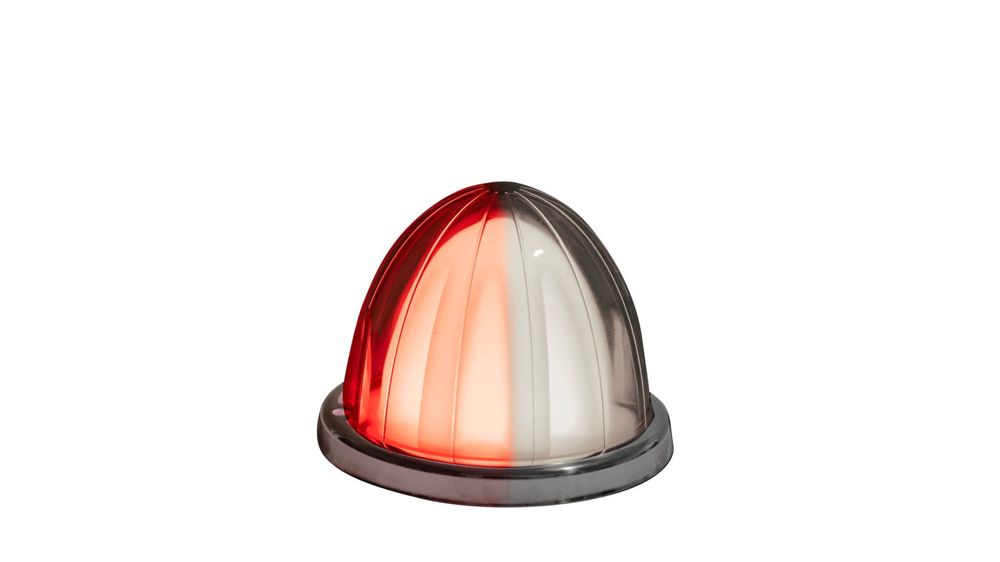 DUAL COLOR GLO WATERMELON LIGHT – RED & WHITE/ CLEAR LENS
