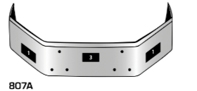 Chrome Bumper for Peterbilt 377 AE (1990 &amp; newer) — 10-Gauge, Made in USA