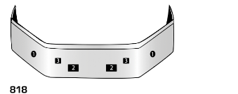 Chrome Bumper for Peterbilt 587 — 10-Gauge, Made in USA