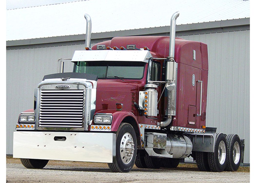 304 Stainless Steel Premium Bumper w/ Tow Hole - Freightliner Classic And Cabover (-2003) (304)