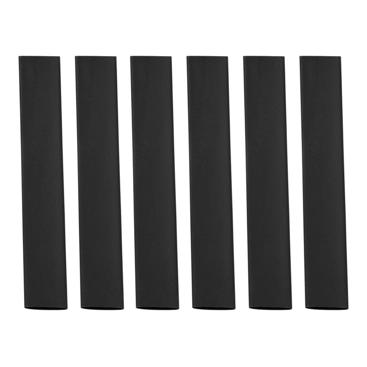 3/8" I.D. Black Heat Shrink Tubing, 4" Long (6-Pack).