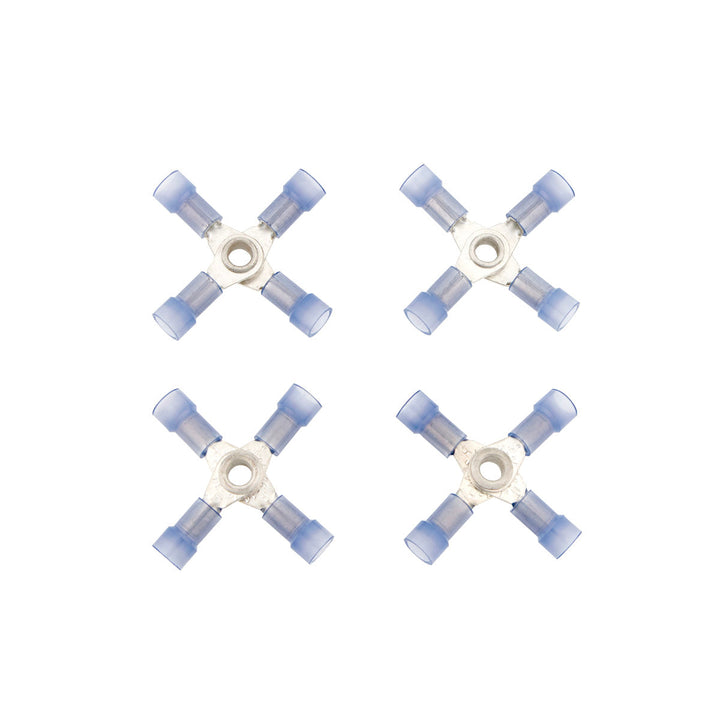 16-14 AWG 4 - Way (X) Nylon Connector (4-Pack)