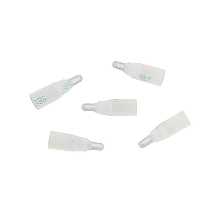 22-14 AWG CS Closed - End Heat Shrink Connector - Clear w/ Blue Dash (5-Pack)