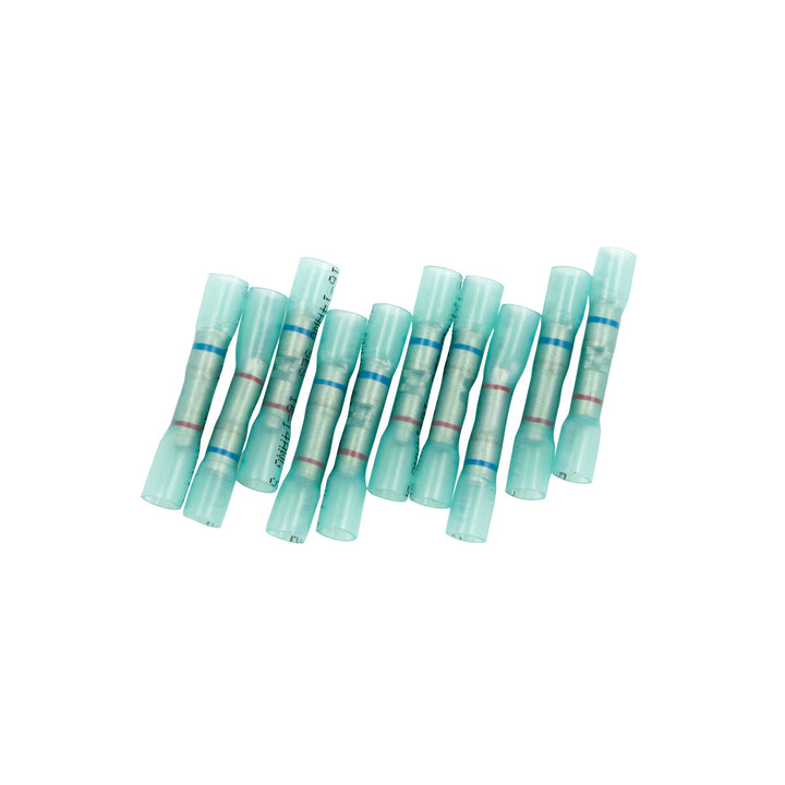20 - 18 to 16-14 AWG CS Heat Shrink Step - Down Butt Connector - Blue (10-Pack)