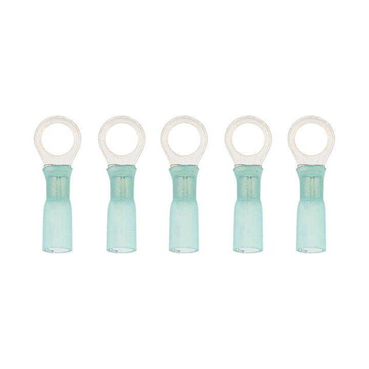 16-14 AWG 5/16" Stud CS Heat Shrink Ring Terminal - Blue (5-Pack)