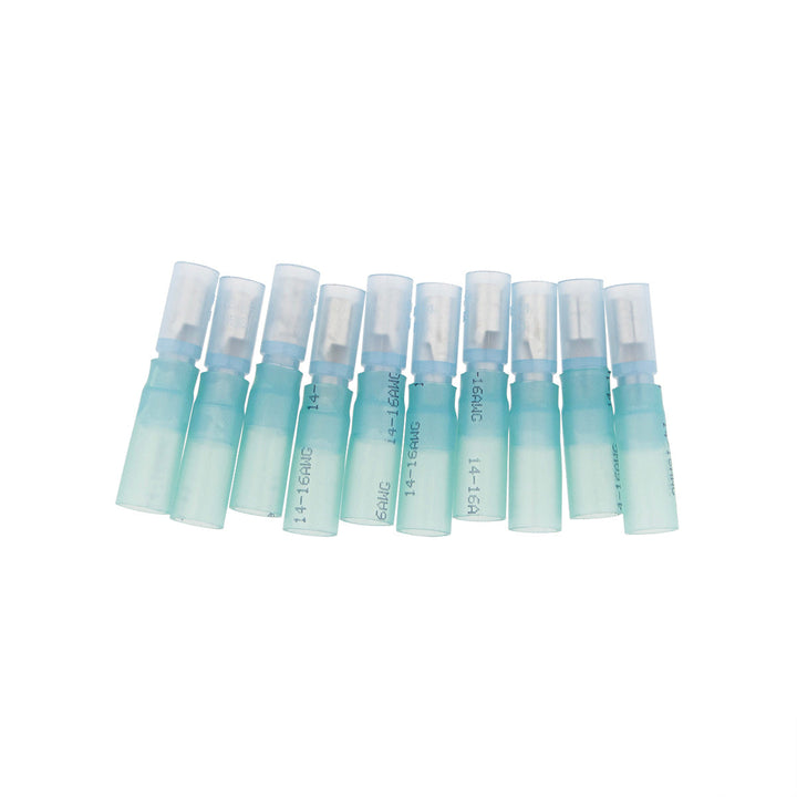 16-14 AWG .157 Tab CS Heat Shrink FM Receptacle - Blue (10-Pack)
