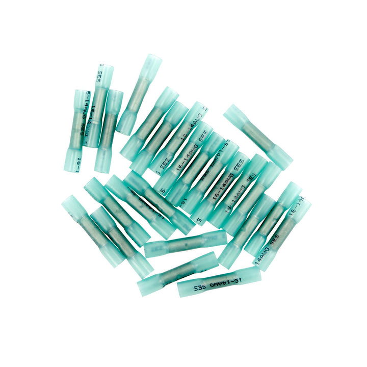 16-14 AWG CS Heat Shrink Butt Connector - Blue (25-Pack)