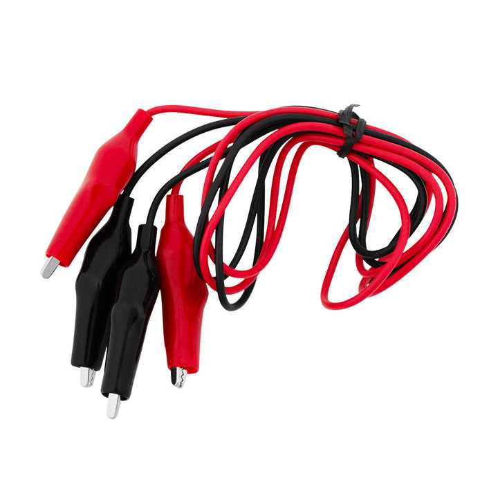 10 Amp Alligator Test Clips w/ 36" Vinyl Leads &amp; Boots, 1Red/1Black 1 Set.