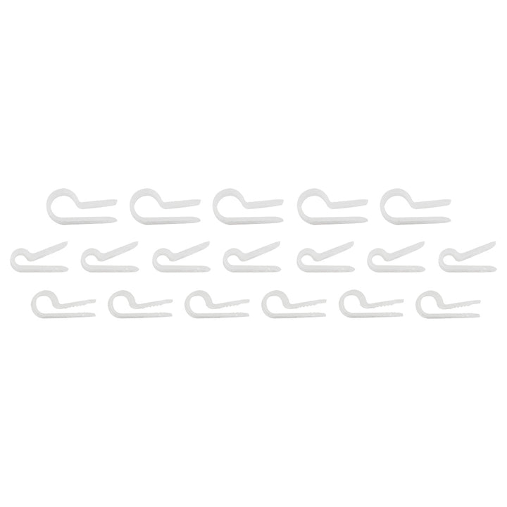 1/8",3/16",1/4" I.D. Assorted Natural Nylon Cable Clamps (18-Pack)