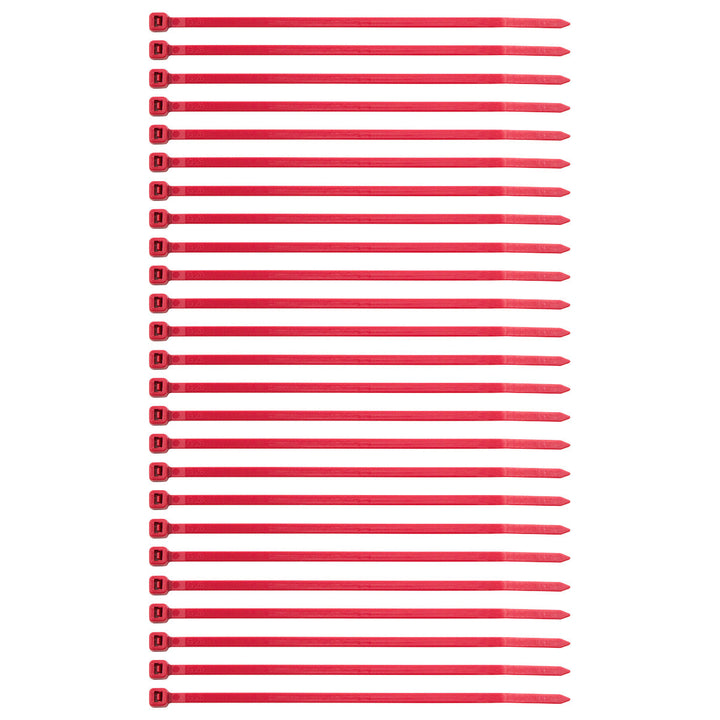 5.5" Red Nylon Cable Zip Ties 40 Lbs (25-Pack)