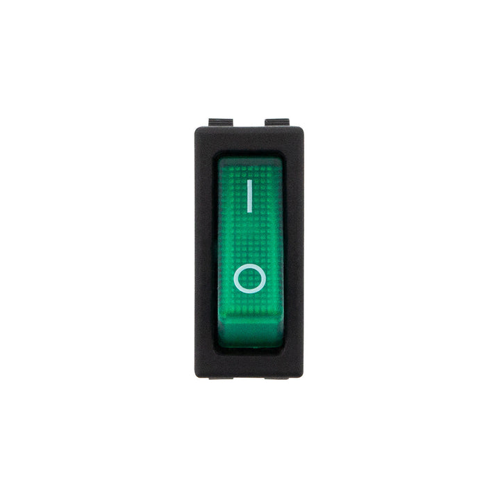 Green Illum Rocker 20 Amp 12V S.P.S.T. On/Off 1 Pc.