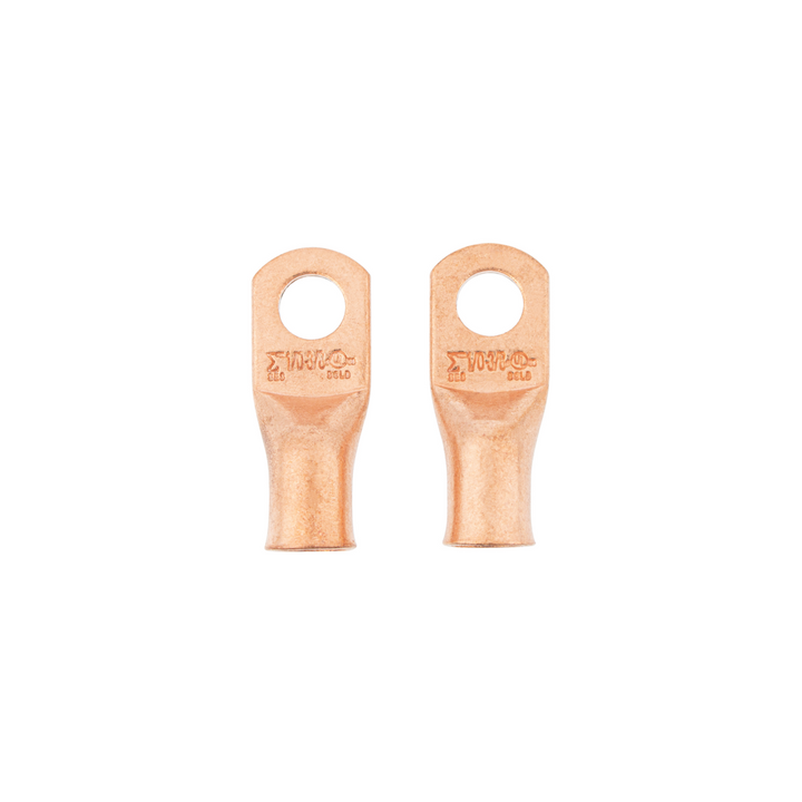1/0 3/8" HD Seamless Tubular Copper Lug-Flared End 2 Pcs
