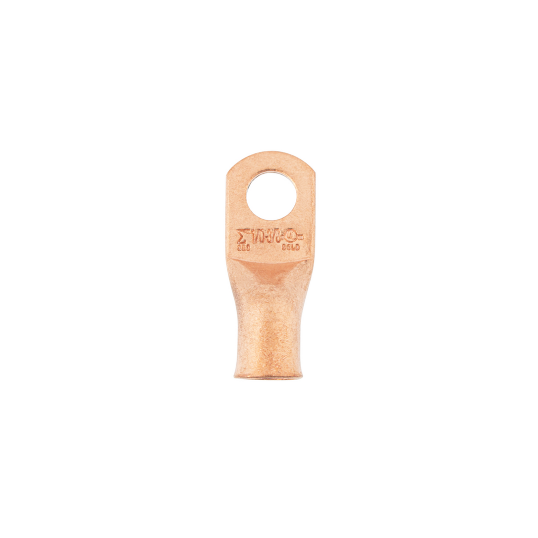 1/0 3/8" HD Seamless Tubular Copper Lug-Flared End 2 Pcs
