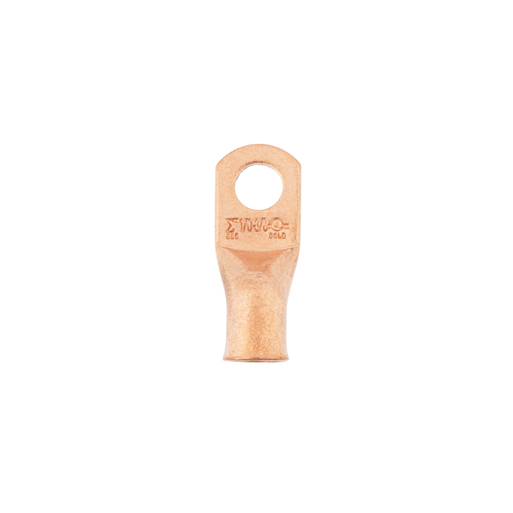 1/0 3/8" HD Seamless Tubular Copper Lug-Flared End 2 Pcs