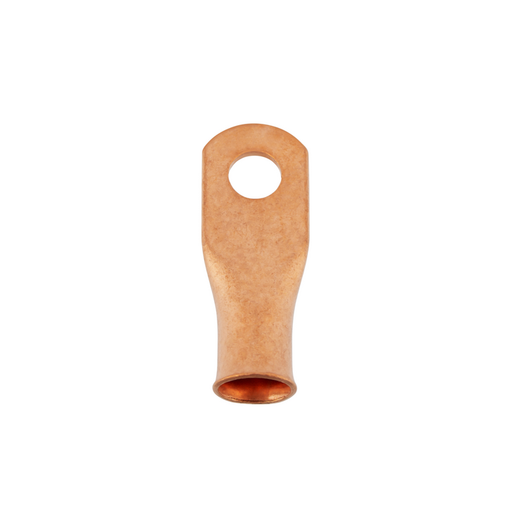 2/0 3/8" HD Seamless Tubular Copper Lug-Flared End 2 Pcs