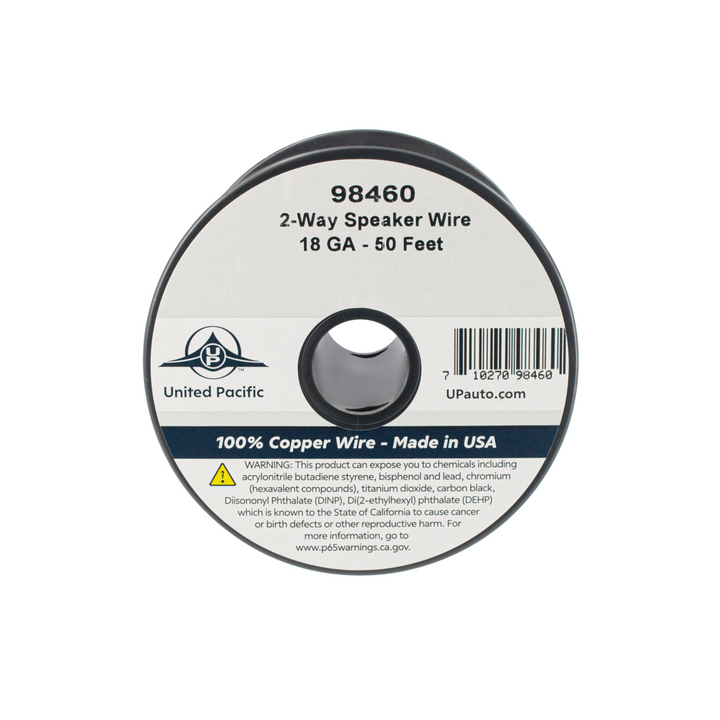 18 Awg 2-Way Clear Speaker Wire Bonded 50 Ft
