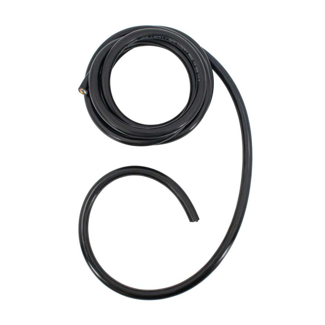 14 Awg 7-Way Black Jacketed Trailer Wire 10 Ft