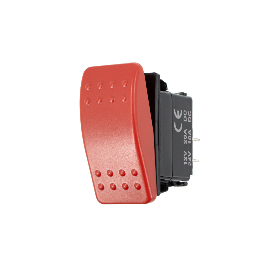 Red SPST On/Off Rocker Switch (Carling Style) 1 Pc