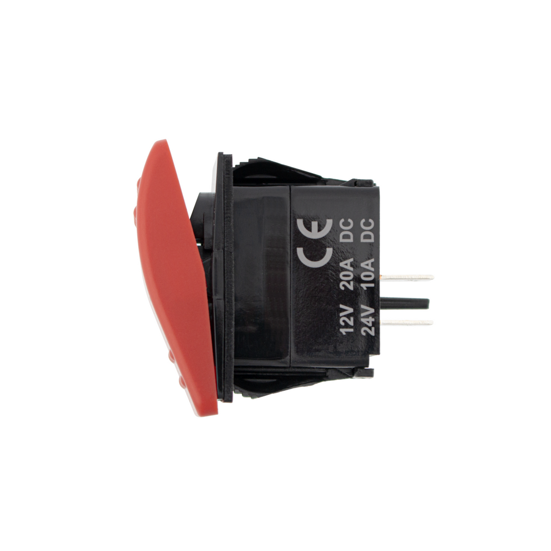 Red SPST On/Off Rocker Switch (Carling Style) 1 Pc