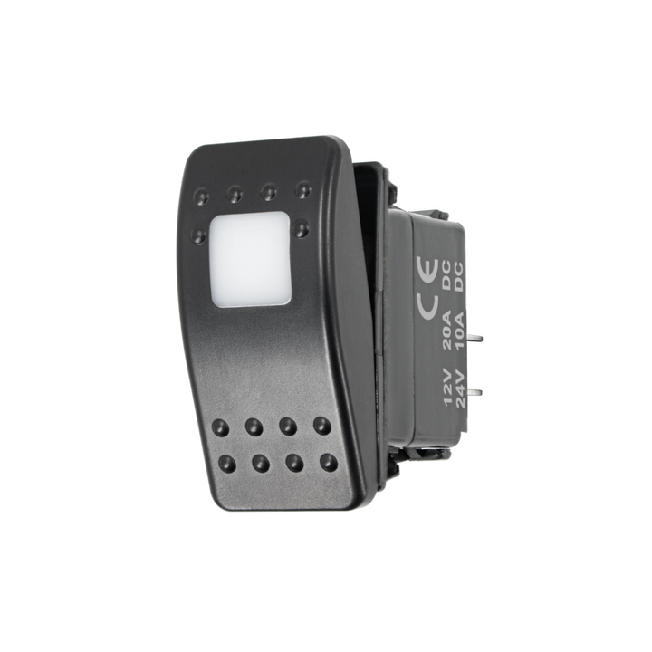 Green LED SPST On/Off Rocker Switch (Carling Style) 1 Pc